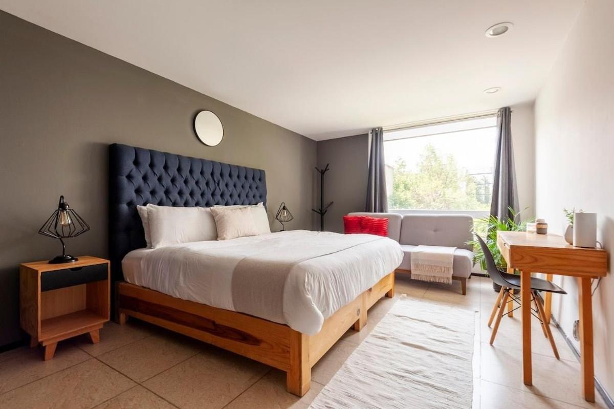 Acogedor Departmento En La Roma 3beth&2bath Appartamento *